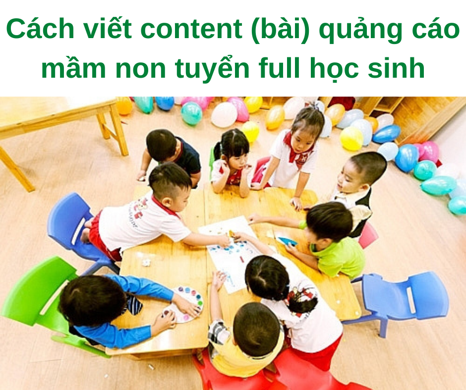 viết bài quảng cáo mầm non