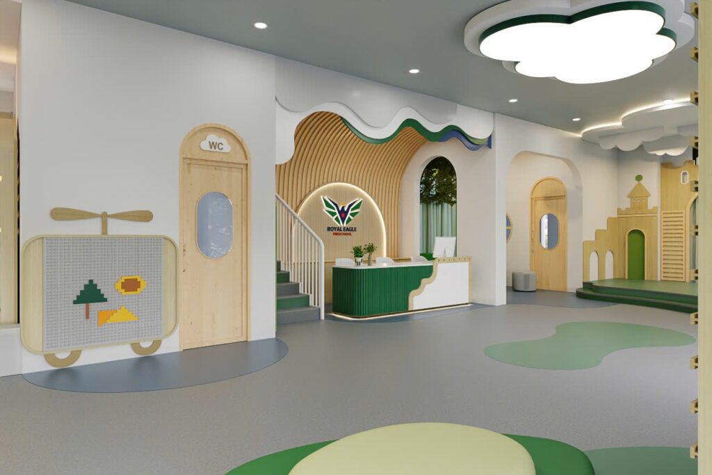 Phòng học rộng rãi