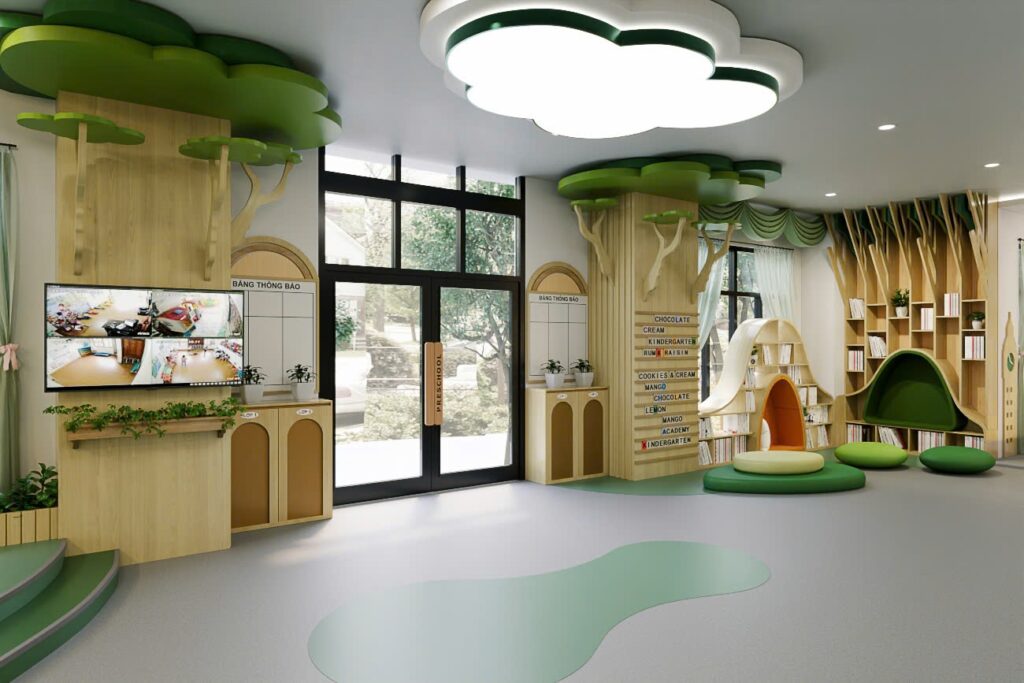 Phòng học rộng rãi