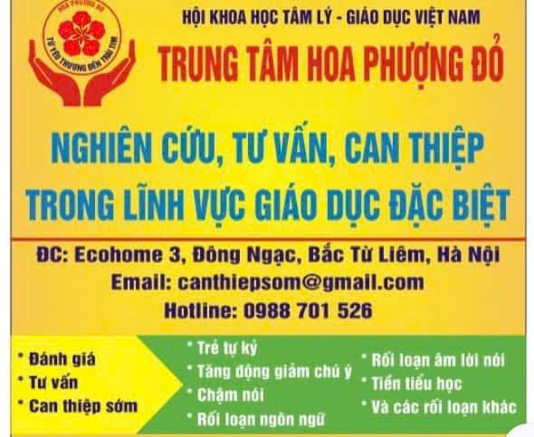 Trung Tâm Nghiên Cứu, Tư Vấn, Can Thiệp Sớm Hoa Phượng Đỏ - Bắc Từ Liêm
