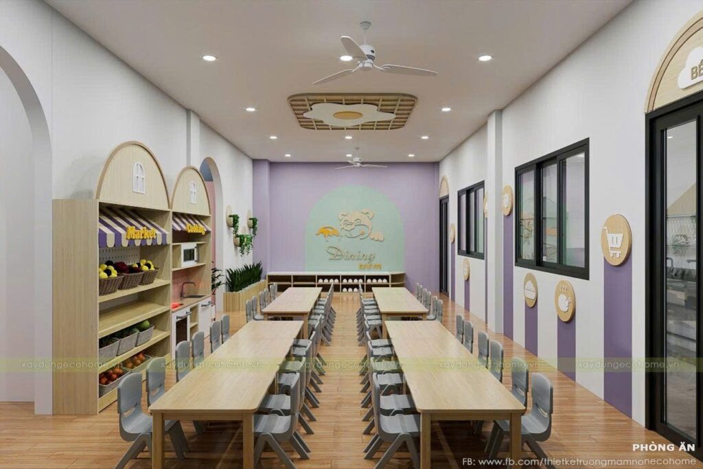 Phòng ăn cho các bé