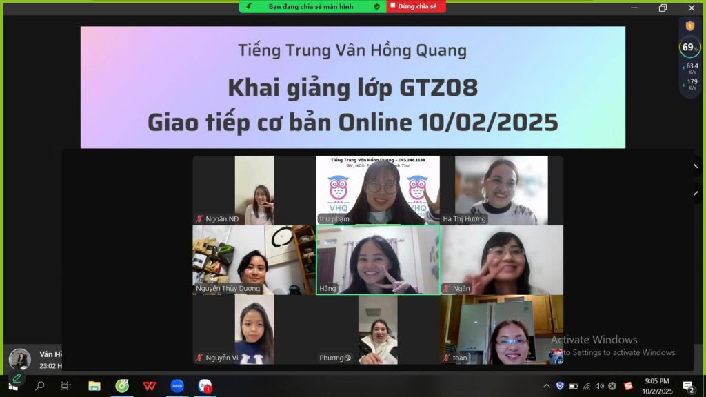 Khai giảng lớp giao tiếp cơ bản