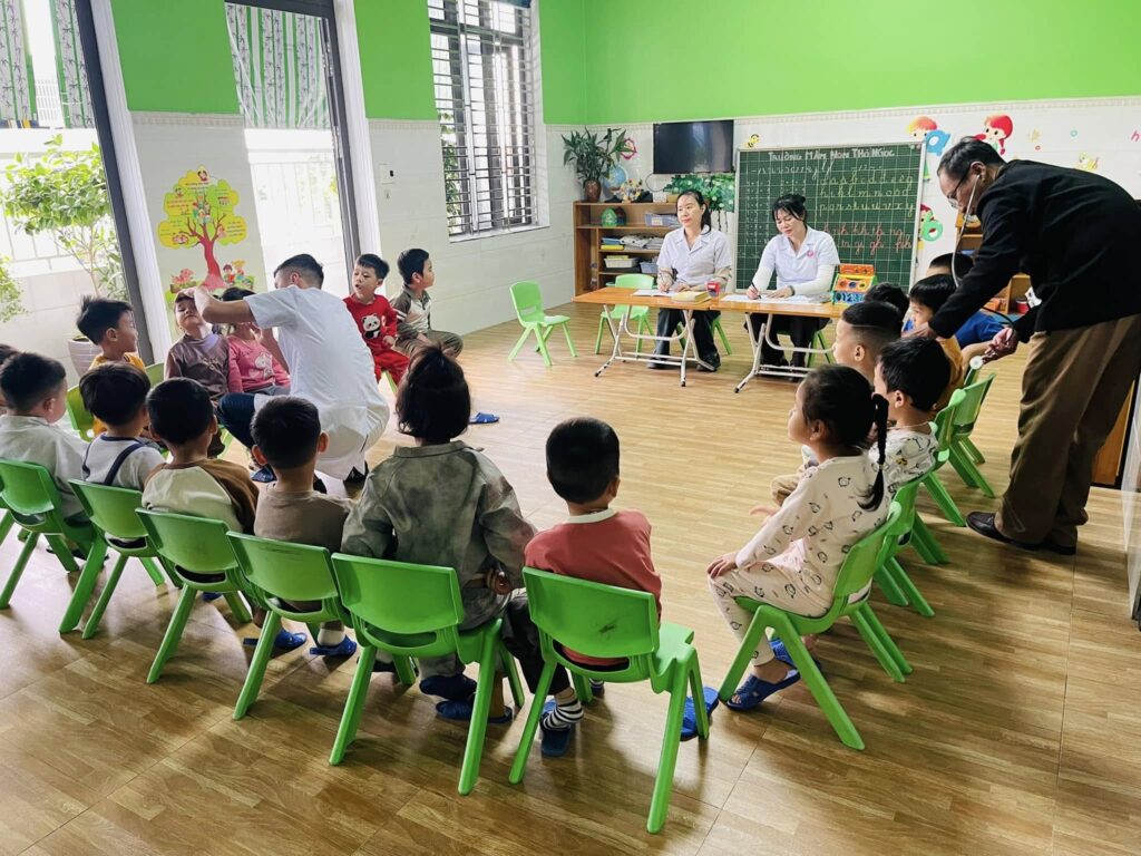 Lớp học khang trang rộng rãi